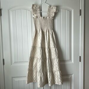 EUC Hill House Gold Brocade Ellie